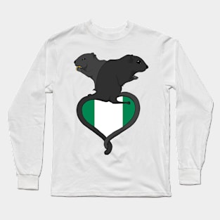 Gerbil Nigeria (dark) Long Sleeve T-Shirt